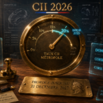 Illustration conceptuelle du Crédit d’Impôt Innovation 2026 montrant un cadran fiscal indiquant le passage du taux CII métropole de 30 % à 20 %, avec les paramètres clés du dispositif pour les PME.